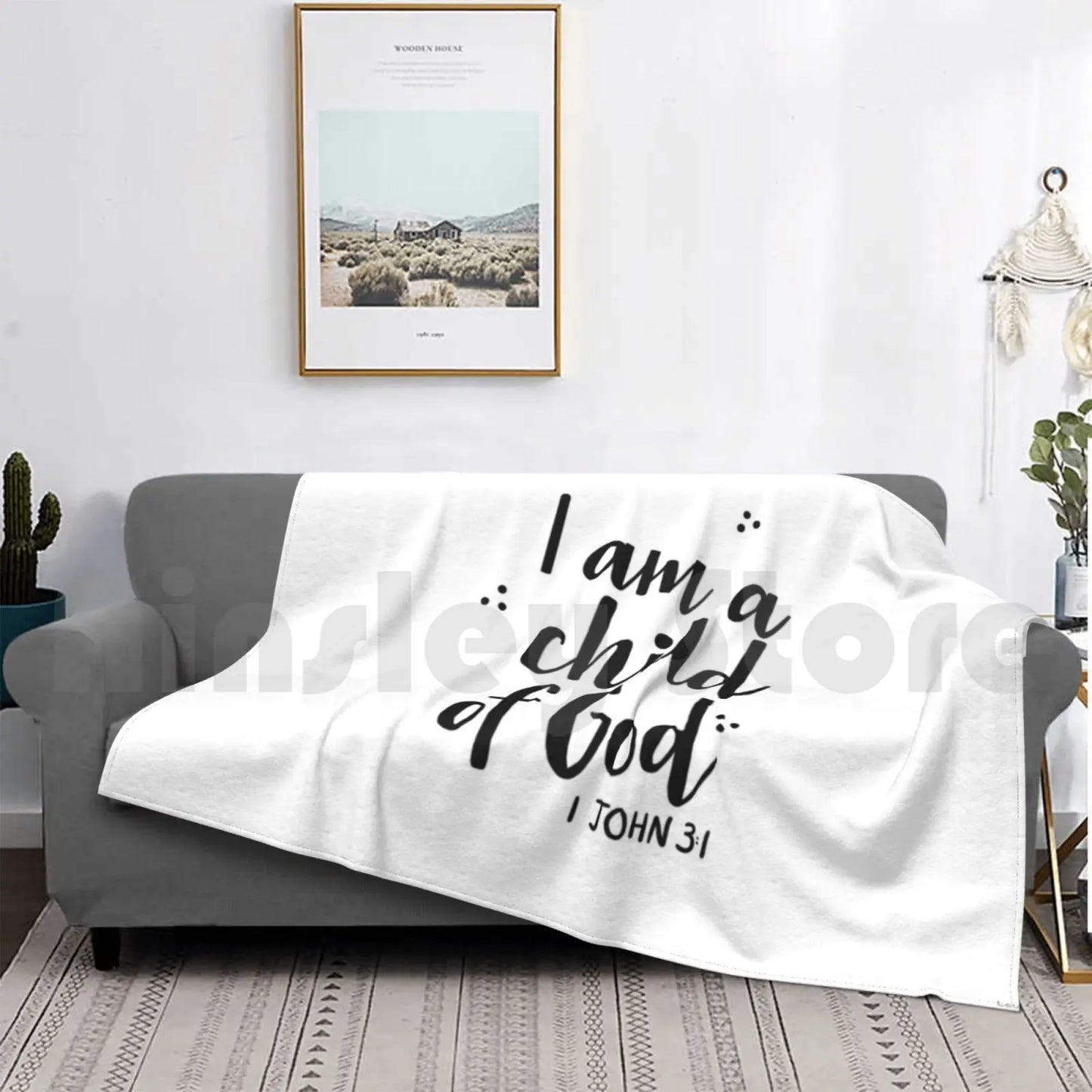 Bible Verse Blanket Super Soft Warm Light Thin Bible God John Child