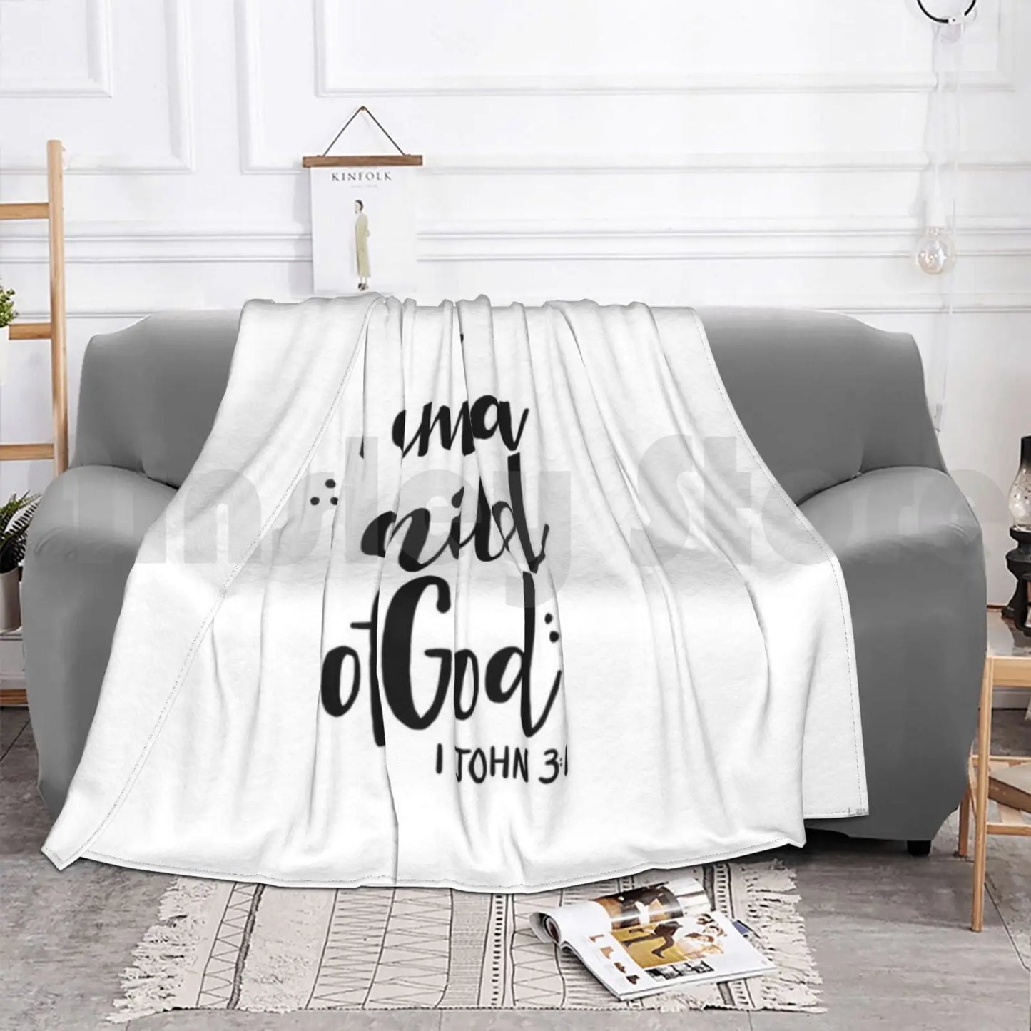 Bible Verse Blanket Super Soft Warm Light Thin Bible God John Child